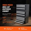 VEVOR Drill Bit Dispenser Cabinet, 3 Pieces Three-Drawer for 1/16" to 1/2" & Letter Sizes A to Z, Five-Drawer Drill Bit Organizer, Black - 3 of 4