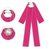 Elerevyo Women's Pre-Tied Ribbon Elegant Brooch Pin Bow Tie - 3 of 4