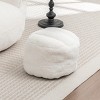 Faux Fur Bean Bag Chair with Backrest and Footstool, Stuffed Floor Sofa with Shredded Foam Filling, Comfy Seating for Adults and Kids-Baofuwish - 3 of 4