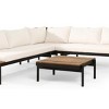Outdoor Sectional Sofa Set, Sofa Set with Cushions and Pillows, 5 Seater Sofa with Table, Sofa with Iron Frame and PE Cushions-Coolbibila - 2 of 4