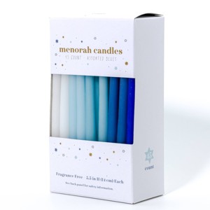 45ct Menorah Candles Blue Colors - Bullseye's Playground™ - 1 of 3