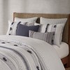 Gracie Mills Belinda Serene Stripe 3-Piece Cotton Duvet Cover Set - 3 of 4