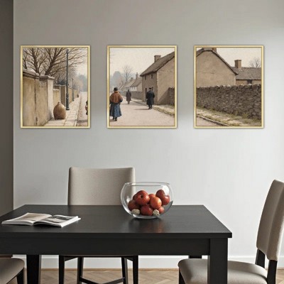 Floral Canvas Wall Art with Strong Artistic and Visual Aesthetics,3 - Pieces