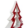 Northlight 4.5" Red and White Ceramic Christmas Tree Tabletop Decoration - 4 of 4