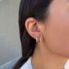 Adornia 14k Gold Plated Huggies Hoop CZ Earring Set - 2 of 4