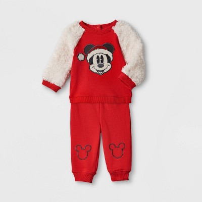 Baby Mickey Mouse 2pc Holiday Romper and Jumpsuit - Disney Store