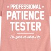 Girls' - Instant Message - Professional Patience Tester Fitted Short Sleeve Graphic T-Shirt - 2 of 4