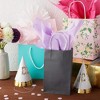 Sparkle and Bash 25-Pack Small Gift Bags with Handles, Grey (5 x 9 x 3 in) - 2 of 4