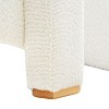 Sapphtopaz 1pc Sleek Right-Angle Armrests Accent Chair, Upholstered Sofa Lounge Chair with Square Wooden Block Legs, Living Room Chair Comfy Chair - 2 of 4