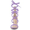 Allegra K Women's Open Toe Strappy Lace Up Stiletto High Heel Sandals - 2 of 4