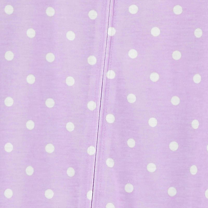 Carter&#39;s Just One You&#174; Toddler Girls&#39; Polka Dots &#38; Floral Printed Footed Pajamas - Purple/White, 3 of 5