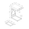 Accent Table with Drawer - White - EveryRoom - image 4 of 4