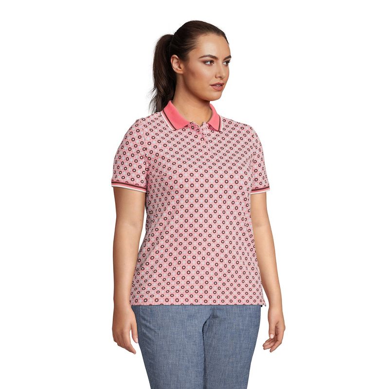 Lands' End Women's Mesh Cotton Short Sleeve Polo Shirt, 5 of 6