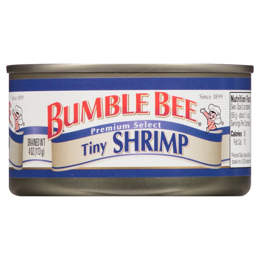 UPC 086600700113 product image for Bumble Bee Premium Select Tiny Shrimp 4 oz | upcitemdb.com