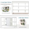 78" Walk-in Greenhouse-4 Skylights & 2 Folding Shelves for Outdoor Gardening - 2 of 3