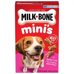 Milk-Bone Mini Biscuits Bacon, Chicken and Beef Flavor Dry Dog Treats Can