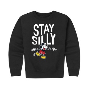 Boys' - Disney - Stay Silly Graphic Long Sleeve Fleece Sweatshirt - 1 of 4