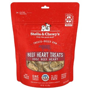 Stella & Chewy's Hearts Beef Flavor Crunchy Dog Treats - 3oz - 1 of 4