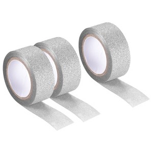 Unique Bargains Adhesive Decorative DIY Gift Wrapping Craft Glitter Tape 3 Pcs - 1 of 4