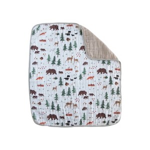 Red Rovr Organic Cotton Muslin Baby Blanket - 1 of 3