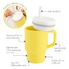 LunaLulinlk Adorable Miniature Tumbler with Leak-Resistant Straw and Toddler-Friendly Handle, Encourages Hydration, 9 fl. oz, Sunshine - 3 of 4