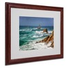 Trademark Fine Art -Mathieu Rivrin 'Storm In Pointe du Raz' Matted Framed Art - 2 of 4