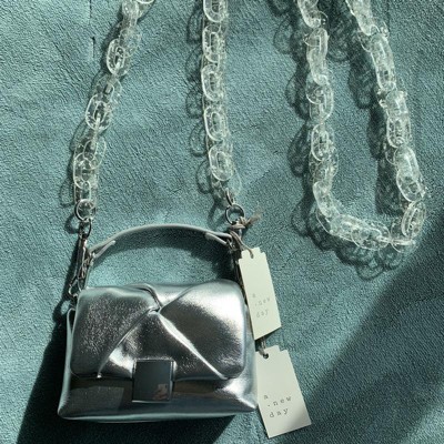 Micro Nano Satchel Handbag - A New Day™ Silver : Target