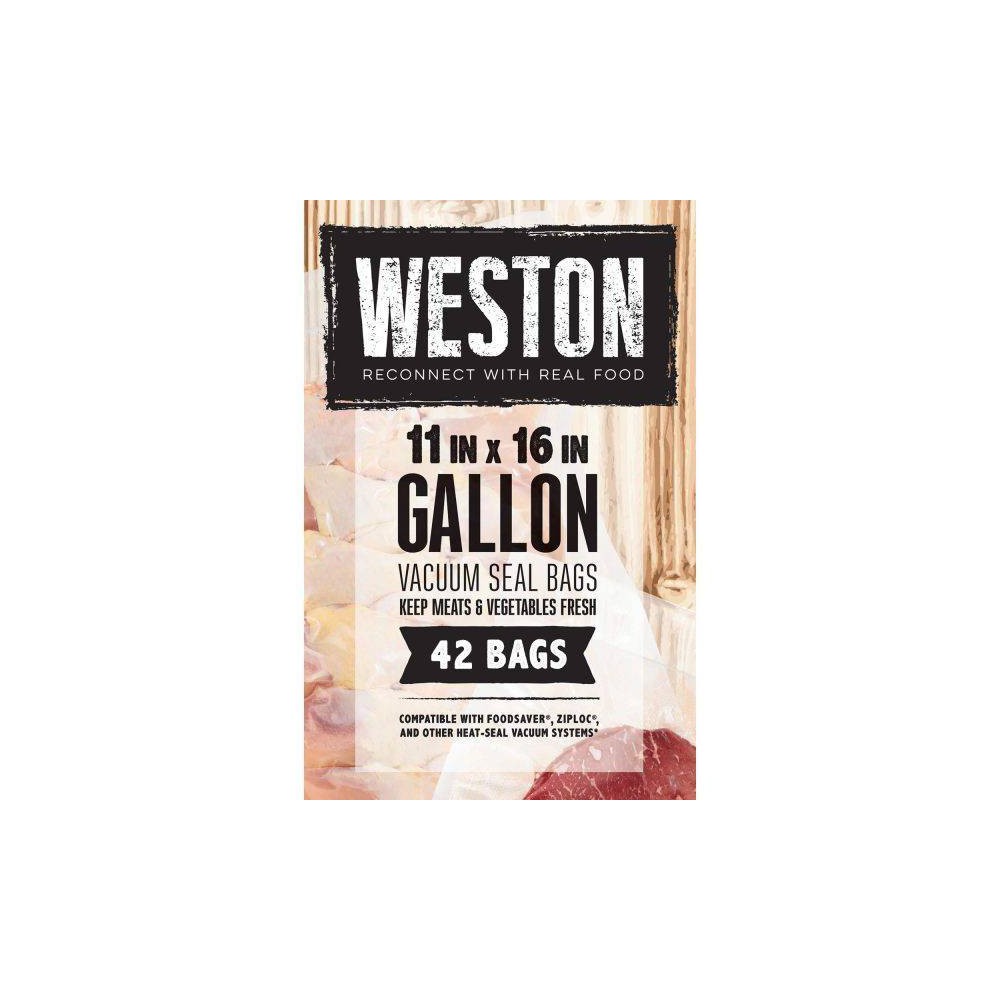 Weston Vacuum Sealer Stand Up Bags Quart 32Ct 30-1008-W