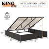 AMERLIFE Lift Up Storage Bed with Storage Underneath, No Headboard - 2 of 3