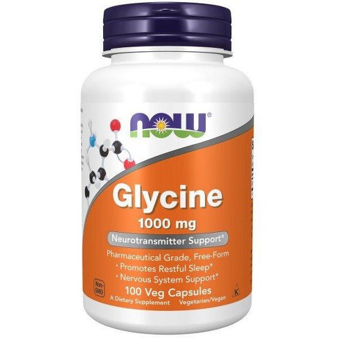 Glycine 1000mg by Now Foods  -  100 Capsule - image 1 of 3