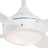 52" Minka Aire Modern Indoor Ceiling Fan with LED Light Flat White Opal Glass for Living Room Kitchen Bedroom Family Dining House - 3 of 4