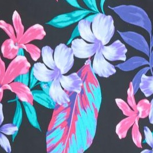 black paradise floral