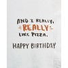 Birthday Card Pizza Photo with Napkin - 3 of 4