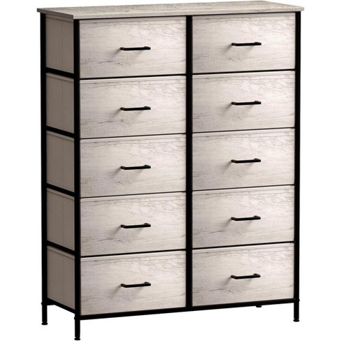 Sorbus Dresser with Drawers - Furniture Storage Organizer Unit Chest for Bedroom 4- Drawer in Beige