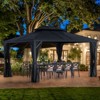 UNISOAR Hardtop Gazebo with Breathable Privacy C - 2 of 4