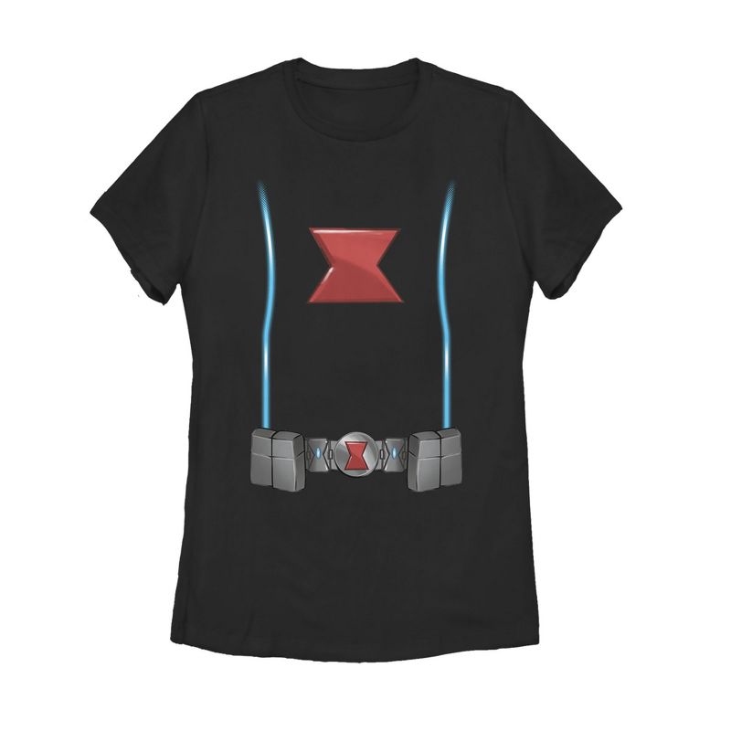 Women's Marvel Black Widow Costume T-Shirt, 1 of 4