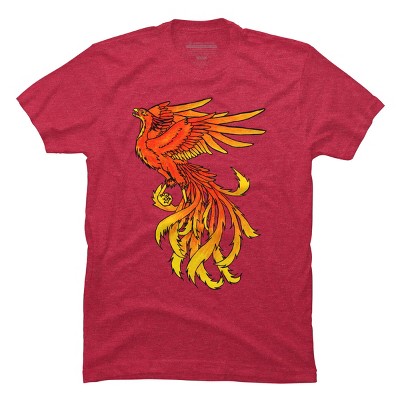 Men's Design By Humans Phoenix By Zeldy T-Shirt