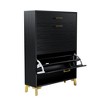RISOKEYS Shoe Rack Storage Organizer with 2 Flip Drawers,with Metal Handles and Metal Legs,Freestanding Shoe Cabinet for Entryway,Hallway, - 4 of 4