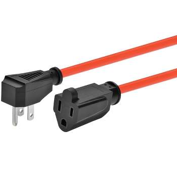 Monoprice Coiled Power Tool Extension Cord - Expands from 3ft to 10ft - Orange | 16AWG, 13A, SJT, Ideal For Automotive and Workbench Environments