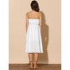 INSPIRE CHIC Women's Strapless Lace Tie Waist Summer Midi Dress - 3 of 4