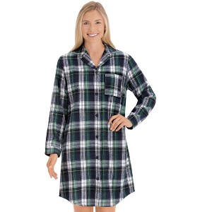 Collections Etc Classic Plaid Nightshirt - 1 of 4