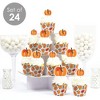 Big Dot of Happiness Fall Pumpkin - Cupcake Decoration - Halloween or Thanksgiving Party Cupcake Wrappers and Treat Picks Kit - Set of 24 - 2 of 4