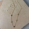Adornia 14k Gold Plated Clover Station Necklace - 3 of 4