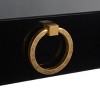 Maia 2-Drawer Desk - SFV3504 - Black/Gold Leaf - Safavieh Couture - 4 of 4