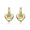 Guili 14K Gold Plated Heart Huggie Earrings Designed for a Cute and Comfortable Fit with a Romantic Touch Perfect for Daily Wear or Gifting - 2 of 3
