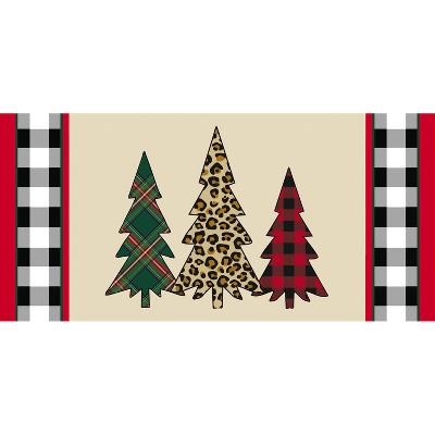 Evergreen Mixed Print Christmas Trees Sassafras Switch Mat