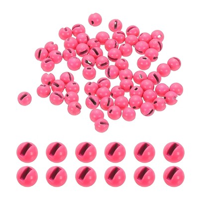 Unique Bargains Fly Tying Slotted Tungsten Round Beads for Variety Jig Hooks 70 Pcs