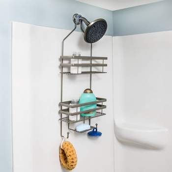 GeekDigg 3 Tier Hanging Shower Caddy - Suction Cups, Hooks Stainless Steel
