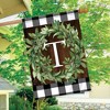 Wreath Monogram T Double-Sided House Flag Everyday 28" x 40" Briarwood Lane - 4 of 4