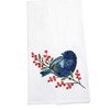 TRANSPAC 27.0 Inch Bird Kitchen Towels Indigo Bunting Hummingbird Kitchen Towel - 2 of 3